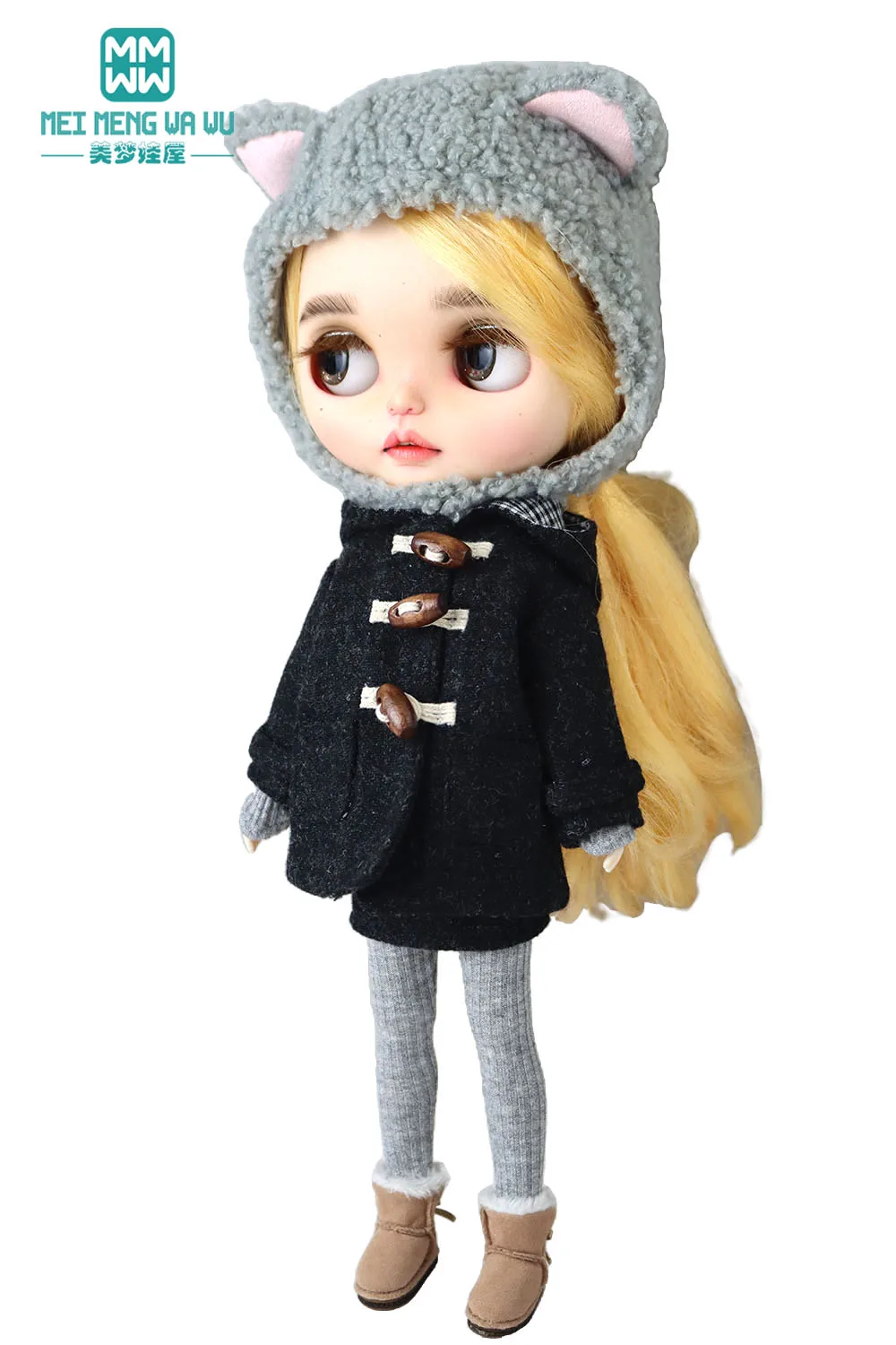 Blyth Clothes Fashion Woolen Overcoat Winter Coat Toys Gift