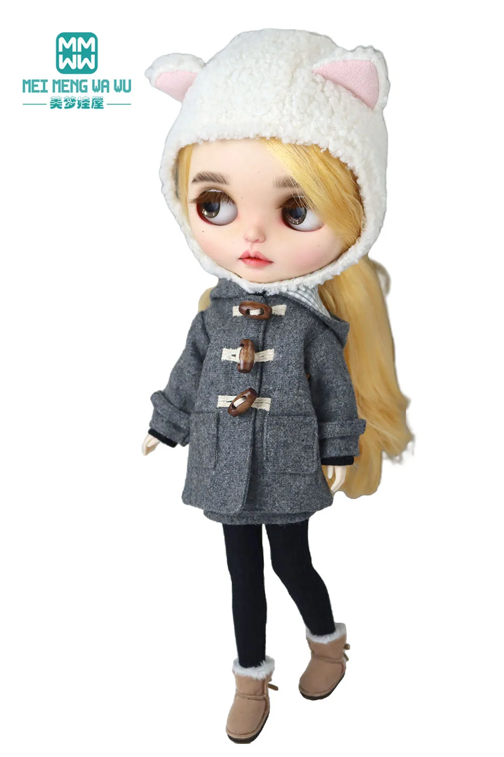 Blyth Clothes Fashion Woolen Overcoat Winter Coat Toys Gift