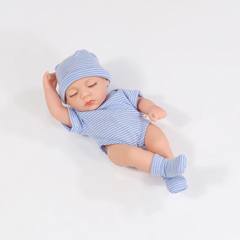20cm Vinyl Reborn Baby Dolls with Clothes 8inch Newborn Baby Doll Waterproof Bebe Doll Cute Mini Doll for Girls Birthday Gifts