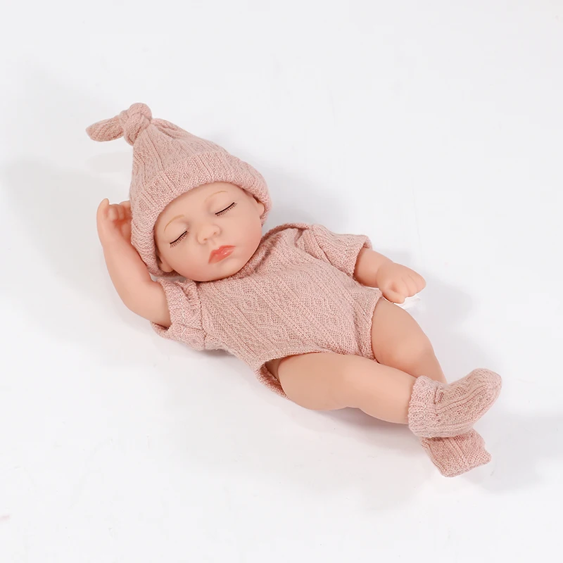 20cm Vinyl Reborn Baby Dolls with Clothes 8inch Newborn Baby Doll Waterproof Bebe Doll Cute Mini Doll for Girls Birthday Gifts