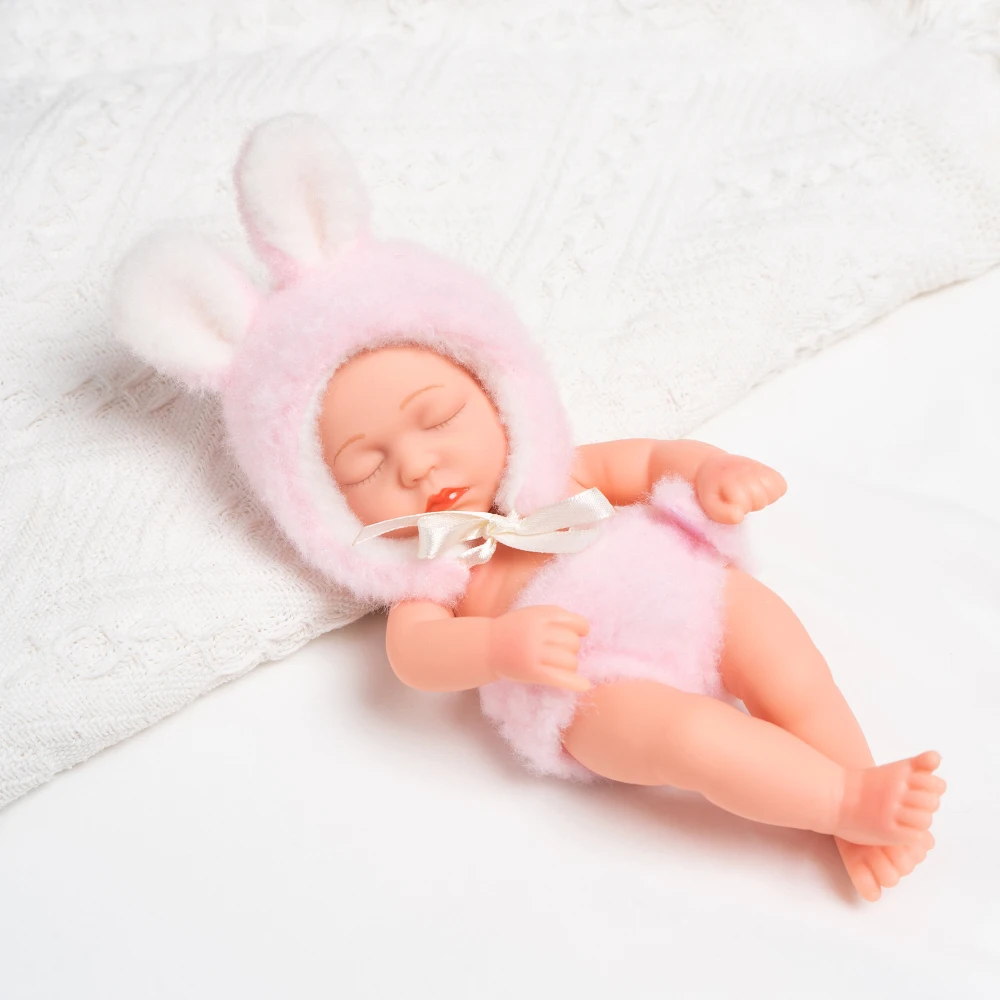 20cm Vinyl Reborn Baby Dolls with Clothes 8inch Newborn Baby Doll Waterproof Bebe Doll Cute Mini Doll for Girls Birthday Gifts