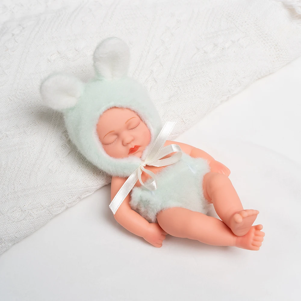 20cm Vinyl Reborn Baby Dolls with Clothes 8inch Newborn Baby Doll Waterproof Bebe Doll Cute Mini Doll for Girls Birthday Gifts