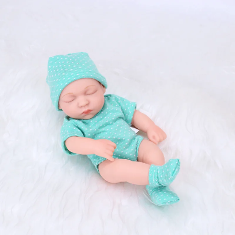 20cm Vinyl Reborn Baby Dolls with Clothes 8inch Newborn Baby Doll Waterproof Bebe Doll Cute Mini Doll for Girls Birthday Gifts
