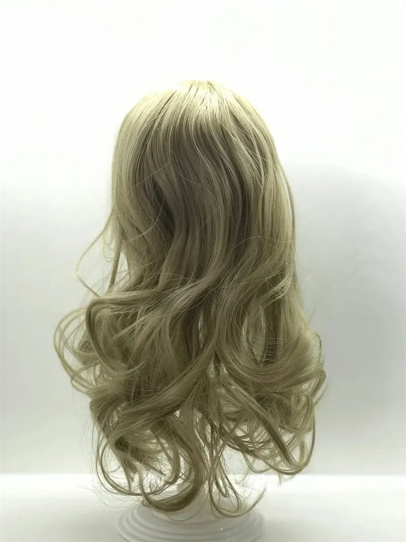 13 different Hair Style Silicone Reborn Baby Doll Hair Wig Long Curly Brown Golden Hair for BJD doll Reborn Dolls Hair Accessory