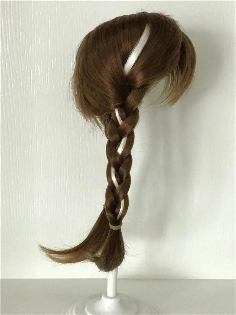 13 different Hair Style Silicone Reborn Baby Doll Hair Wig Long Curly Brown Golden Hair for BJD doll Reborn Dolls Hair Accessory