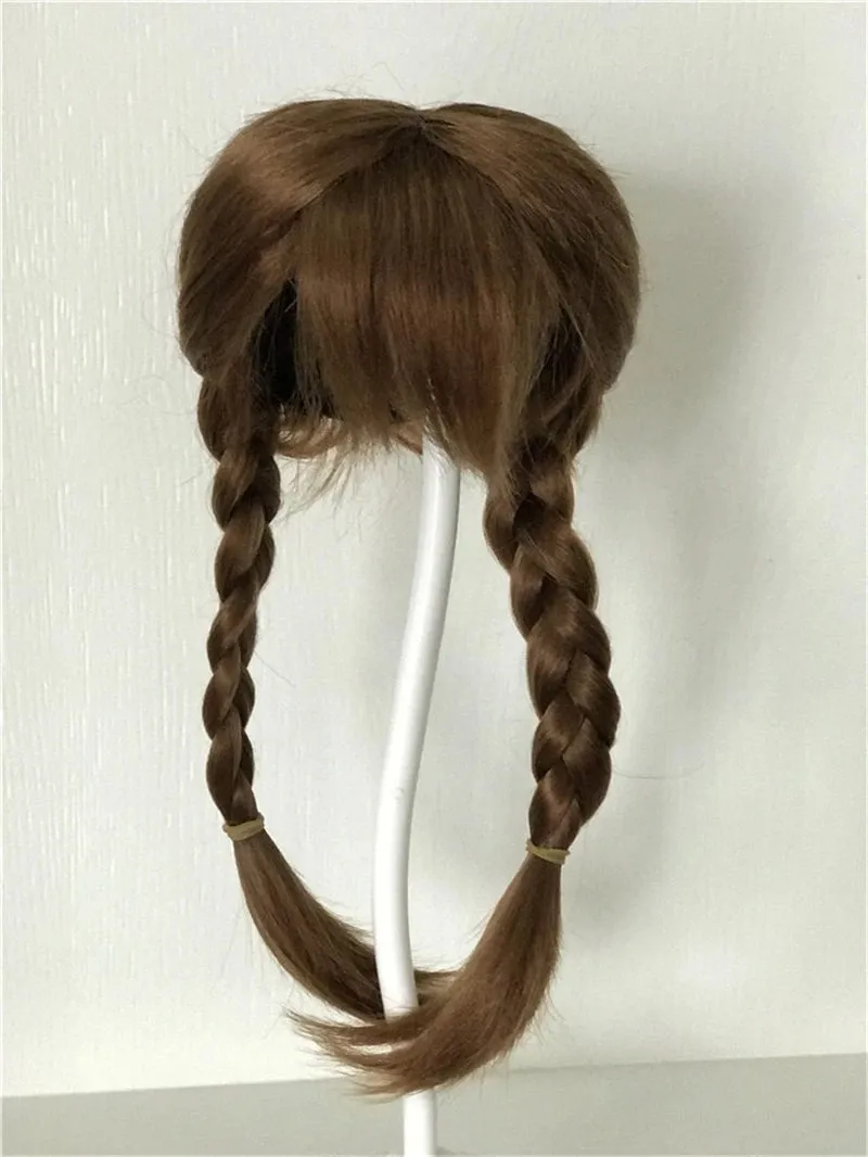 13 different Hair Style Silicone Reborn Baby Doll Hair Wig Long Curly Brown Golden Hair for BJD doll Reborn Dolls Hair Accessory