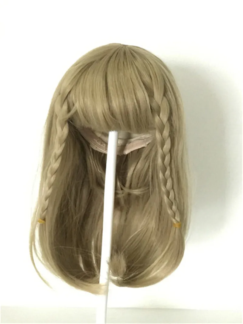 13 different Hair Style Silicone Reborn Baby Doll Hair Wig Long Curly Brown Golden Hair for BJD doll Reborn Dolls Hair Accessory