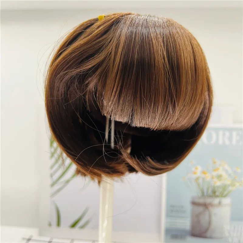 13 different Hair Style Silicone Reborn Baby Doll Hair Wig Long Curly Brown Golden Hair for BJD doll Reborn Dolls Hair Accessory