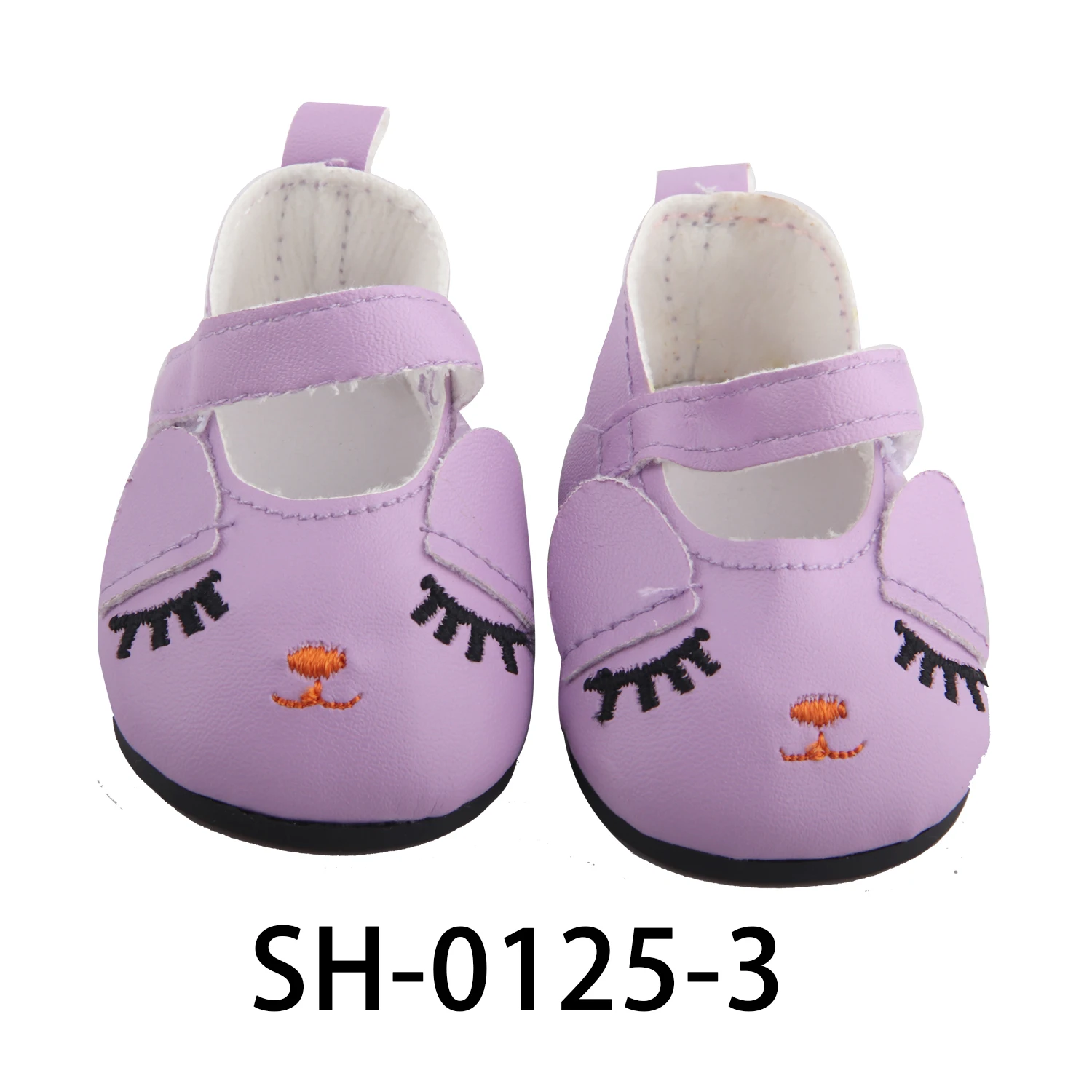 Cute Jacquard American 18 Inch Girl Doll 7cm Shoes Boots Embroidery Rabbit Cartoon Doll Shoes For 43cm Baby New Born,DIY,OG Doll