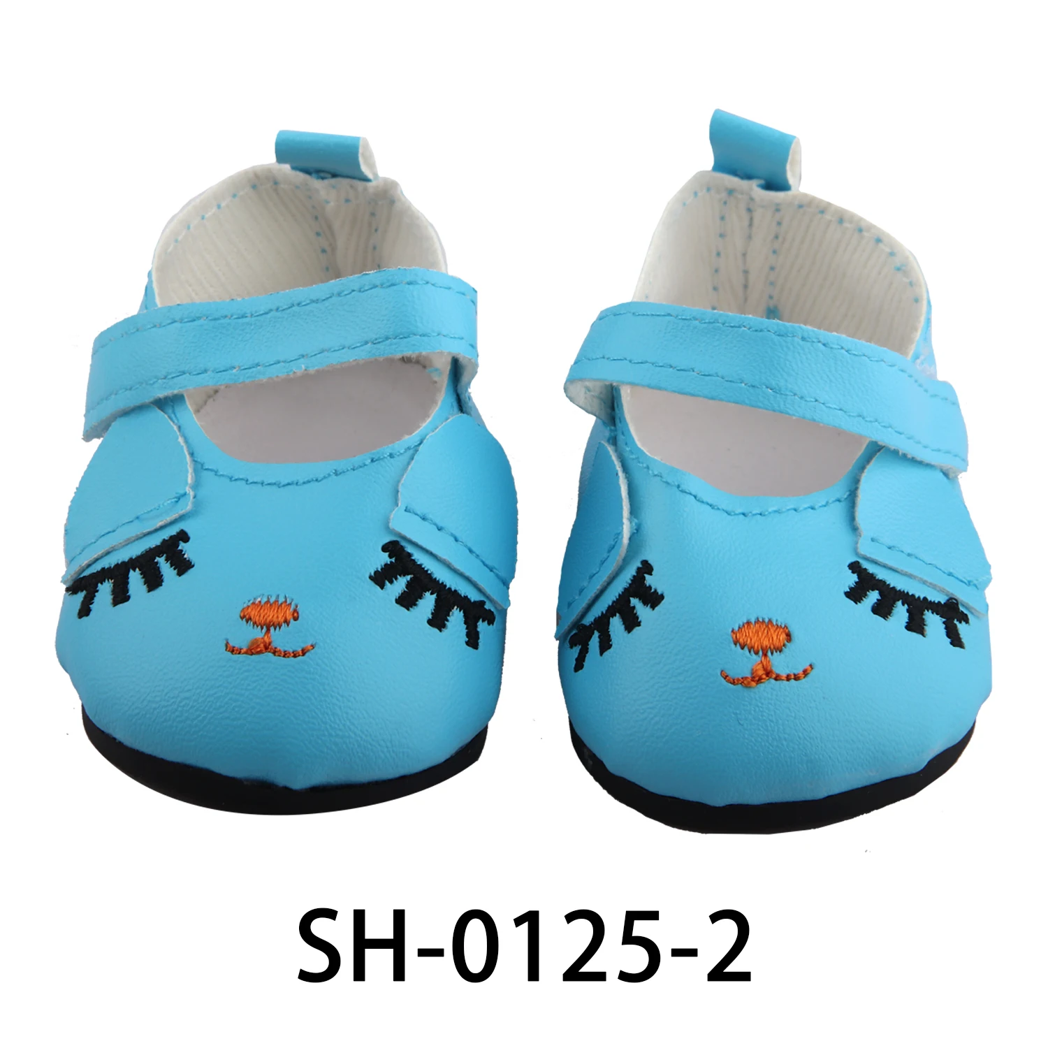 Cute Jacquard American 18 Inch Girl Doll 7cm Shoes Boots Embroidery Rabbit Cartoon Doll Shoes For 43cm Baby New Born,DIY,OG Doll