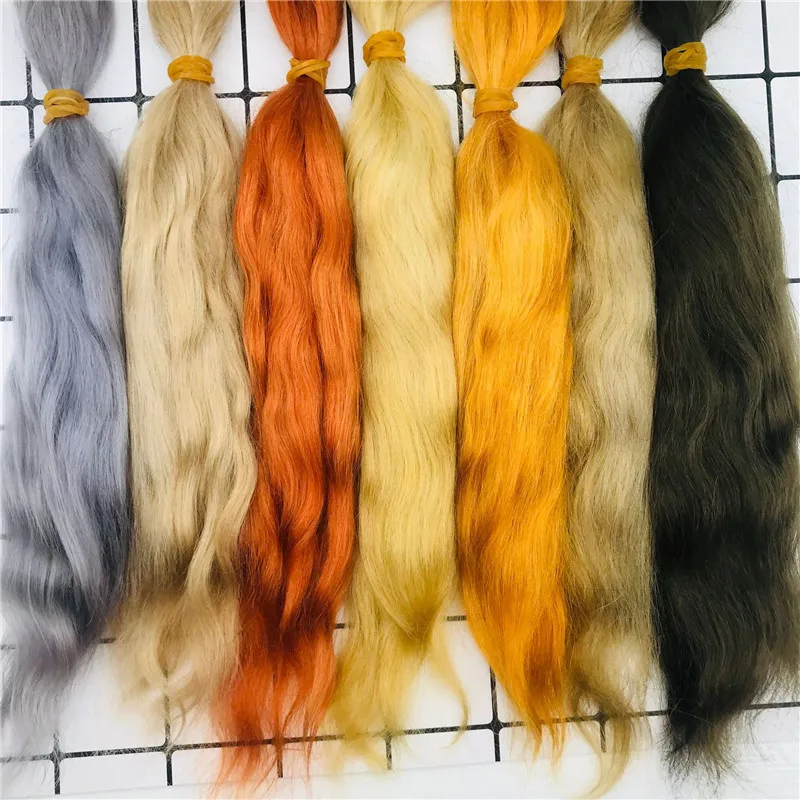 10g/bag New 100% Pure Mohair Suitable For Reborn Doll Wig Golden Natural Black Grey 15 Colors DIY BJD OB11 Doll Reborn Doll Wig