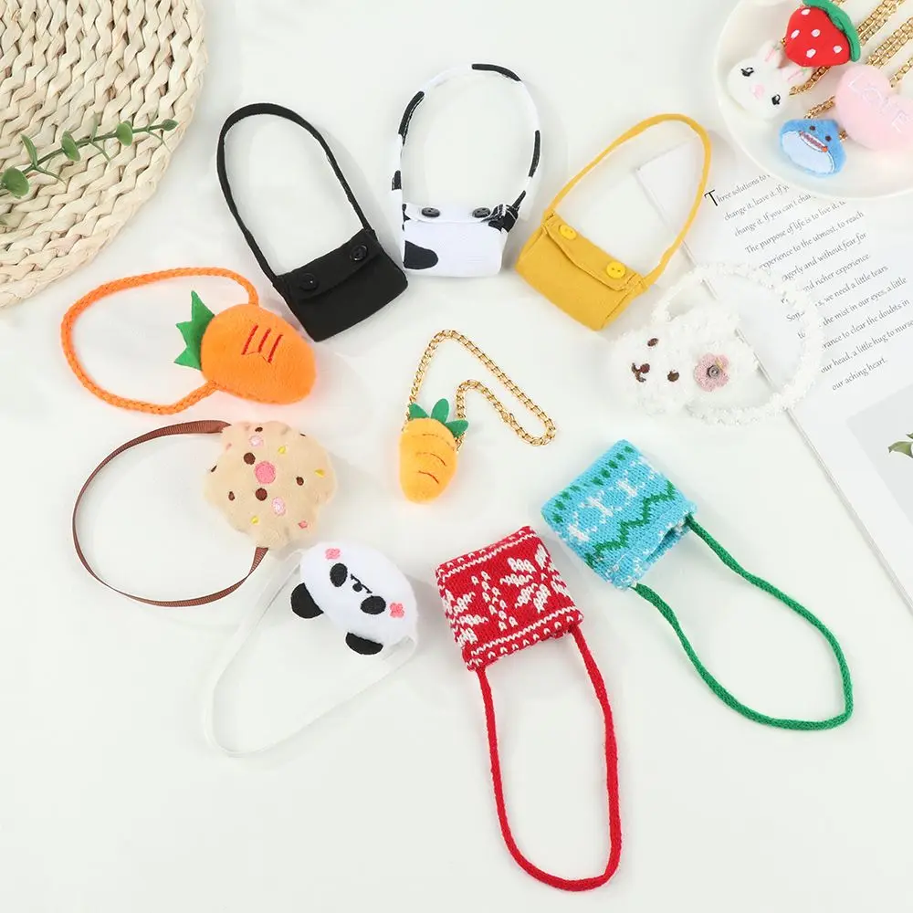 20CM Toys Miniature Bag Cartoon Animal Chain Bag Messenger Bag Handbag For Idol Dolls Accessories Dollhouse Rucksack