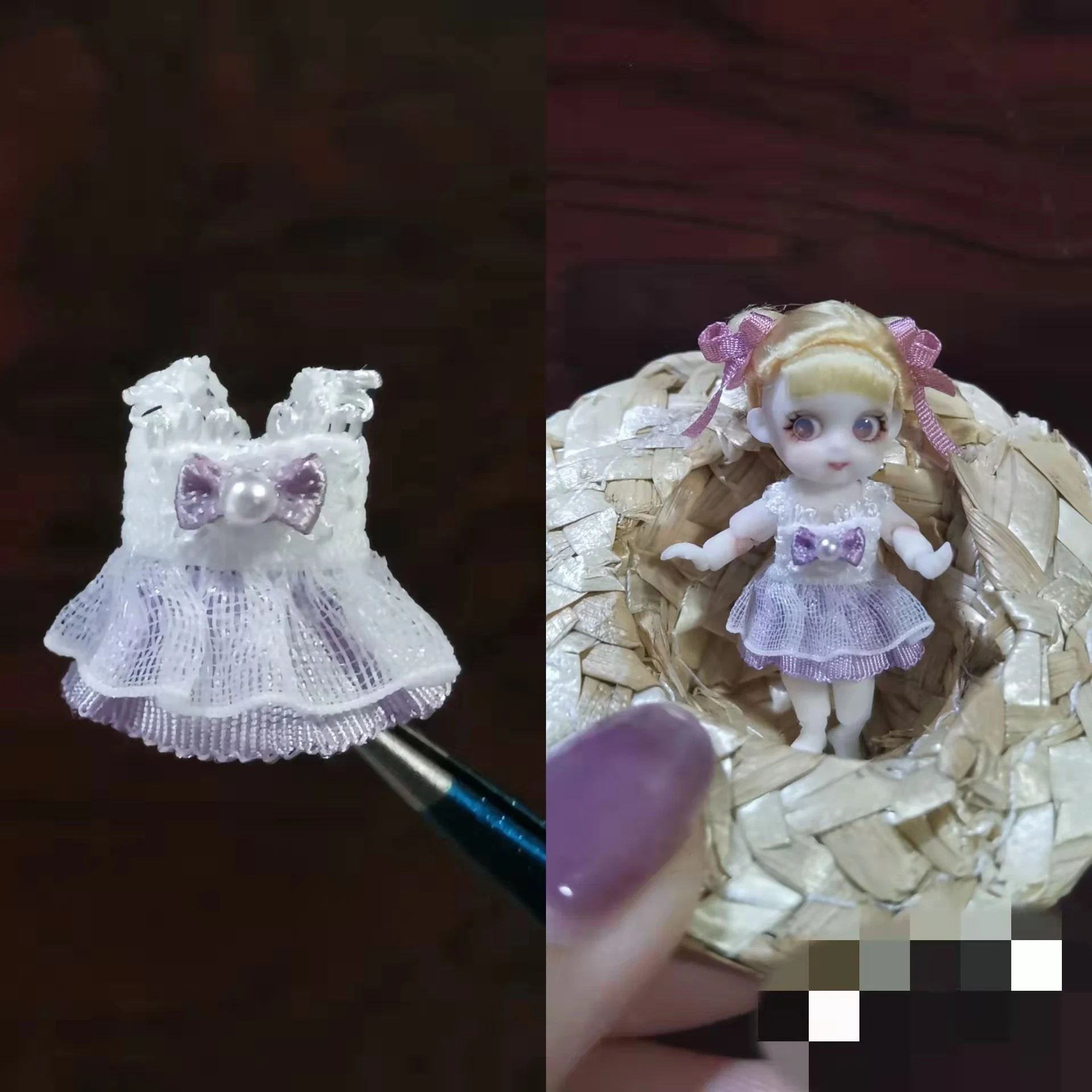 Mini doll clothes custom 3.5cm 4cm 5cm doll LAIL doll clothes