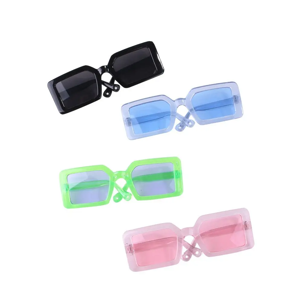 9cm Miniature Doll Sunglasses Pet Square Frame Glasses For Blythe Doll Accessories Plush Doll Glasses Accessory New