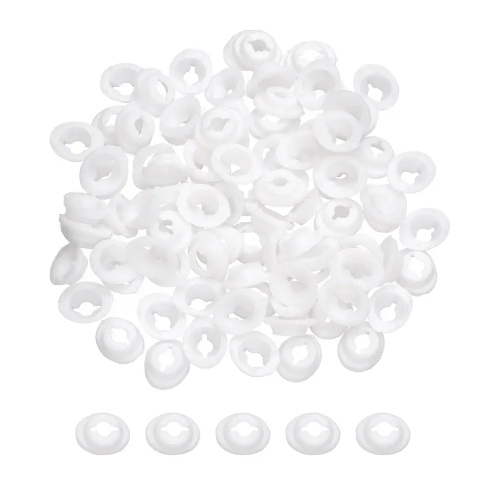 100Pcs/bag Round Doll Eye Gaskets Washers for Plastic Safety Eyes Nose Back for Bear Doll Animal Toys DIY Craft Child Kids New