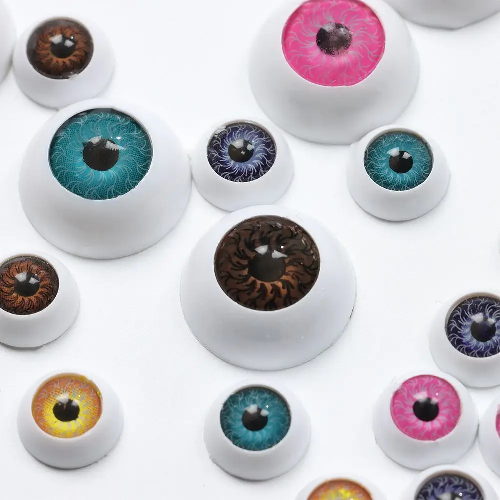 10Pcs 12mm/20mm Funny Plastic Doll Safety Eyes Animal Toys Puppet Making Dinosaur For BJD Doll Round Eyes DIY Craft Accessories