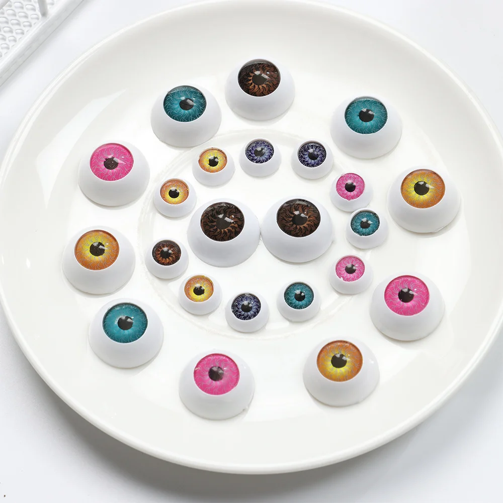 10Pcs 12mm/20mm Funny Plastic Doll Safety Eyes Animal Toys Puppet Making Dinosaur For BJD Doll Round Eyes DIY Craft Accessories