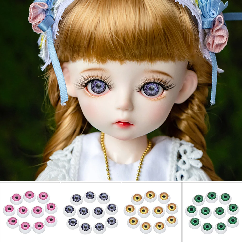 10Pcs 12mm/20mm Funny Plastic Doll Safety Eyes Animal Toys Puppet Making Dinosaur For BJD Doll Round Eyes DIY Craft Accessories