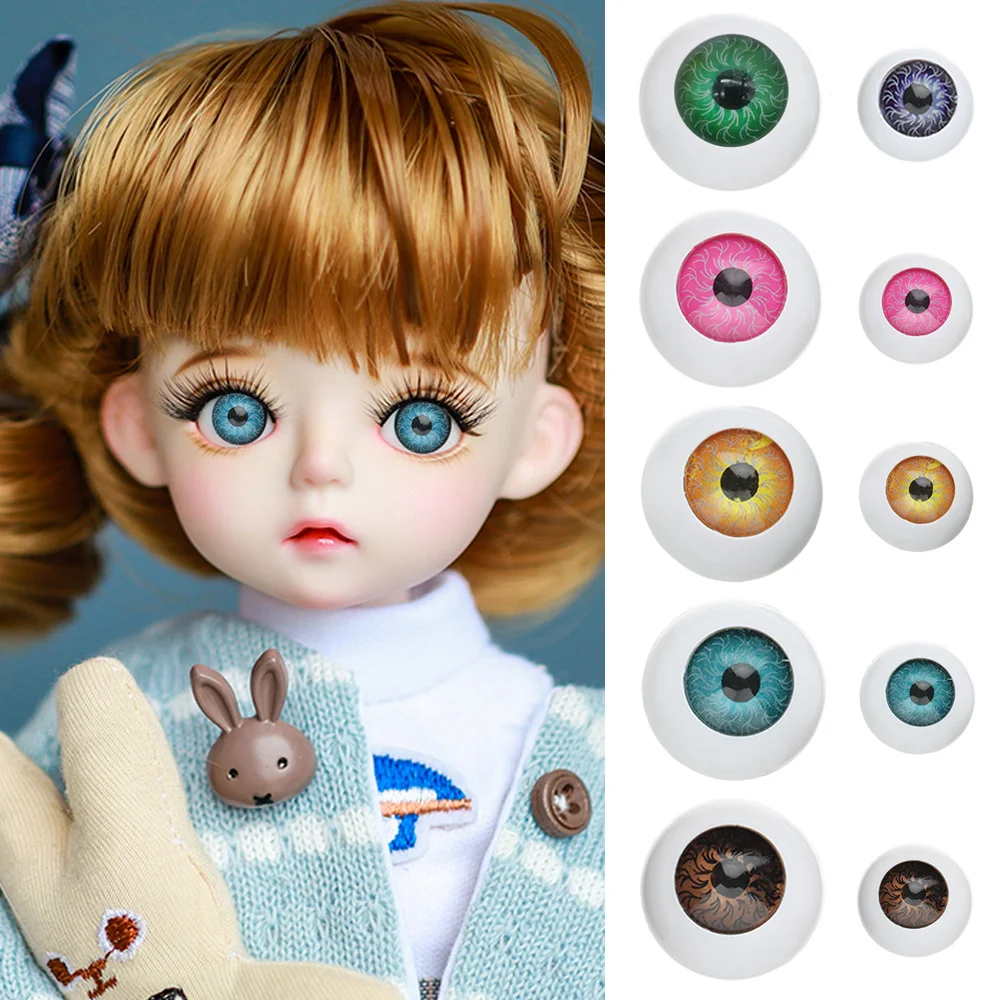 10Pcs 12mm/20mm Funny Plastic Doll Safety Eyes Animal Toys Puppet Making Dinosaur For BJD Doll Round Eyes DIY Craft Accessories
