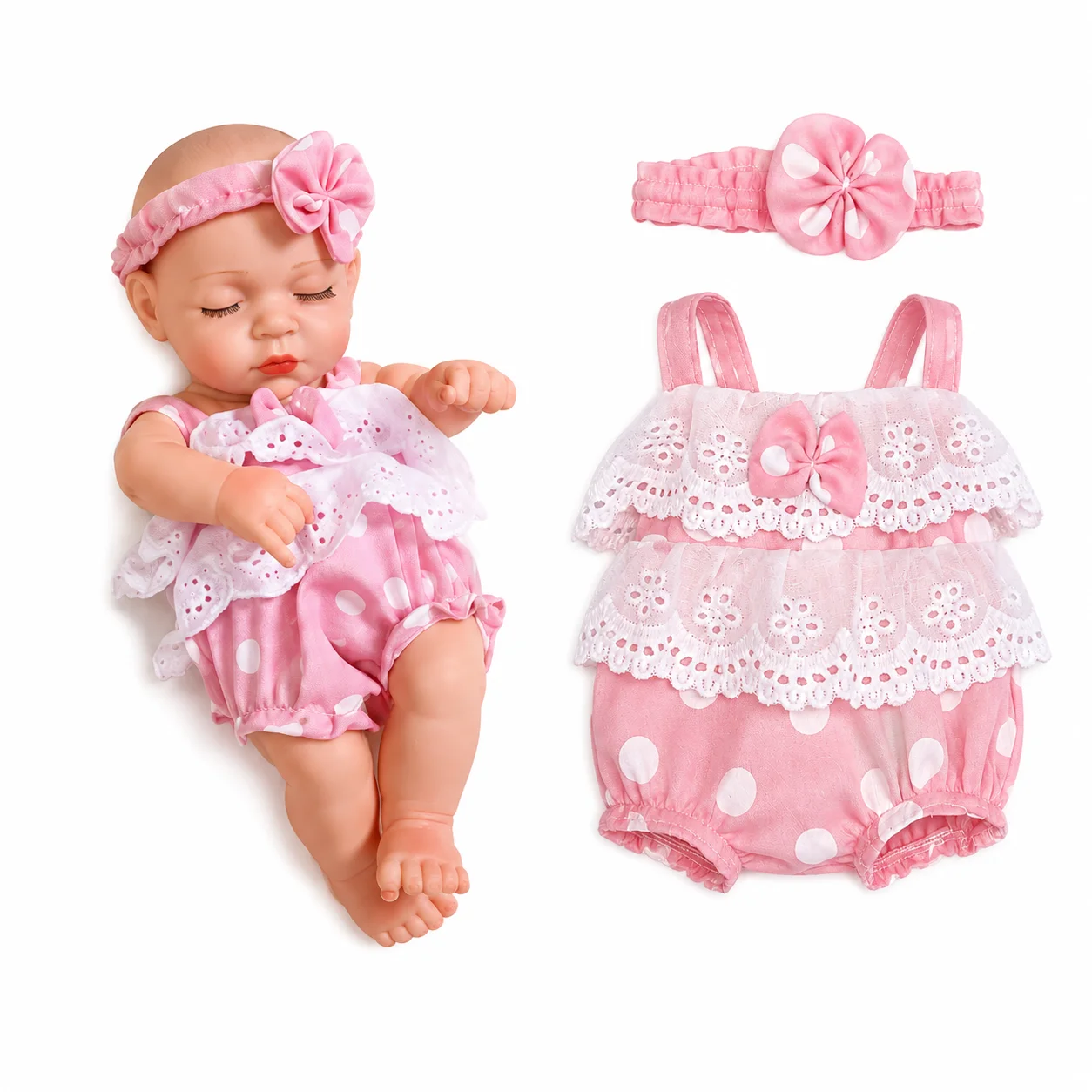 Yeezwood Doll Clothes for 12inch 30cm Reborn Doll Outfit Accessories Skirt Dress Sweater for Baby Dolls Toys Accessories Clothes