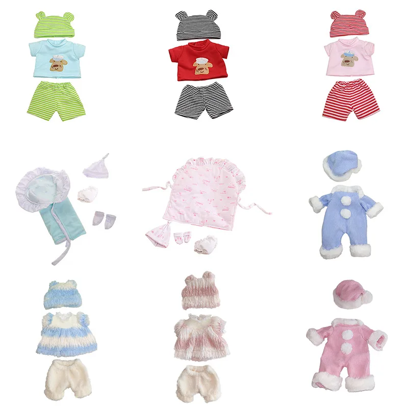 Yeezwood Doll Clothes for 12inch 30cm Reborn Doll Outfit Accessories Skirt Dress Sweater for Baby Dolls Toys Accessories Clothes