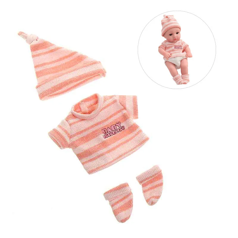Yeezwood Doll Clothes for 12inch 30cm Reborn Doll Outfit Accessories Skirt Dress Sweater for Baby Dolls Toys Accessories Clothes
