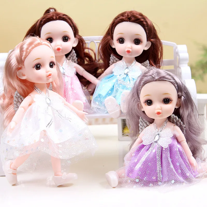 17cm BJD Doll Girl DIY Dressing Princess Toy Adjustable 13 Joint Doll Girl Toy Set Simulated Princess Changing Toys Girls Gifts