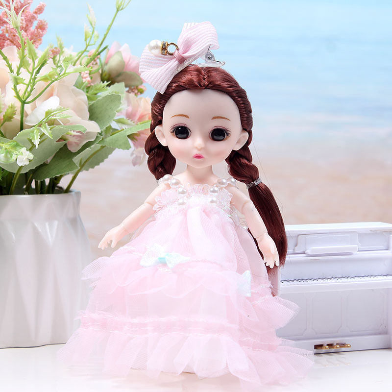 17cm BJD Doll Girl DIY Dressing Princess Toy Adjustable 13 Joint Doll Girl Toy Set Simulated Princess Changing Toys Girls Gifts