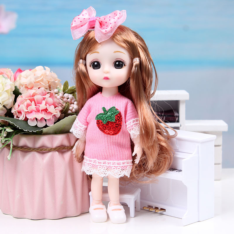 17cm BJD Doll Girl DIY Dressing Princess Toy Adjustable 13 Joint Doll Girl Toy Set Simulated Princess Changing Toys Girls Gifts