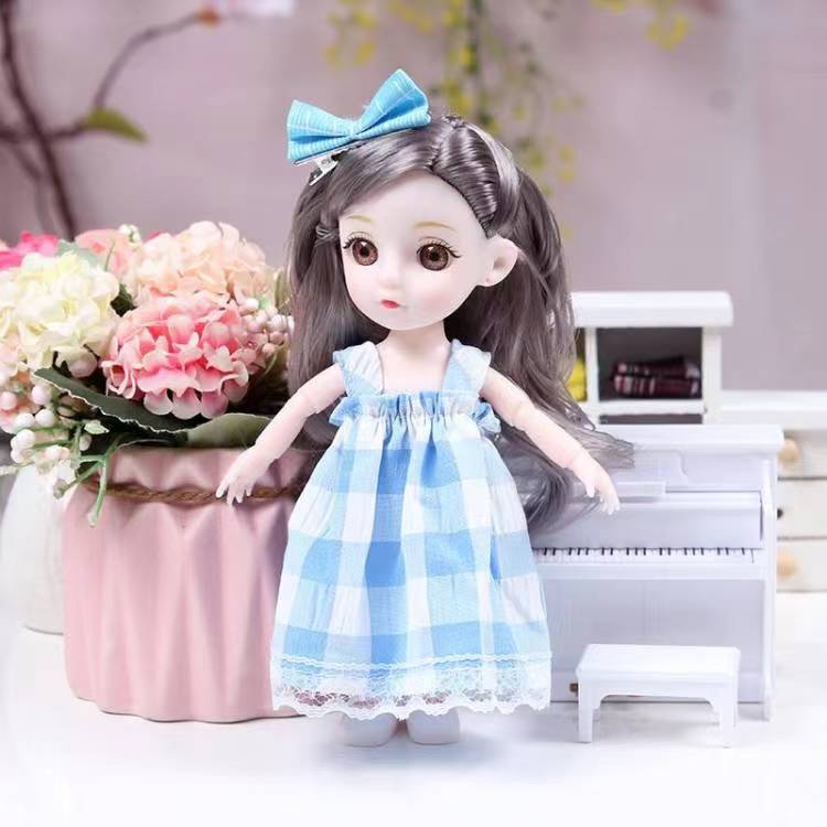 17cm BJD Doll Girl DIY Dressing Princess Toy Adjustable 13 Joint Doll Girl Toy Set Simulated Princess Changing Toys Girls Gifts