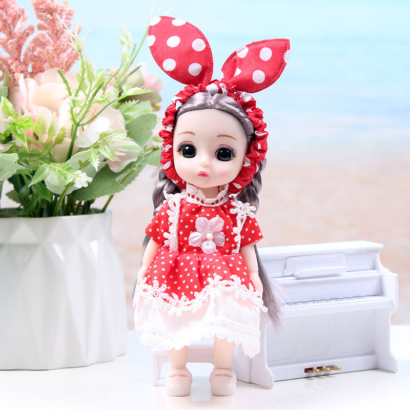17cm BJD Doll Girl DIY Dressing Princess Toy Adjustable 13 Joint Doll Girl Toy Set Simulated Princess Changing Toys Girls Gifts