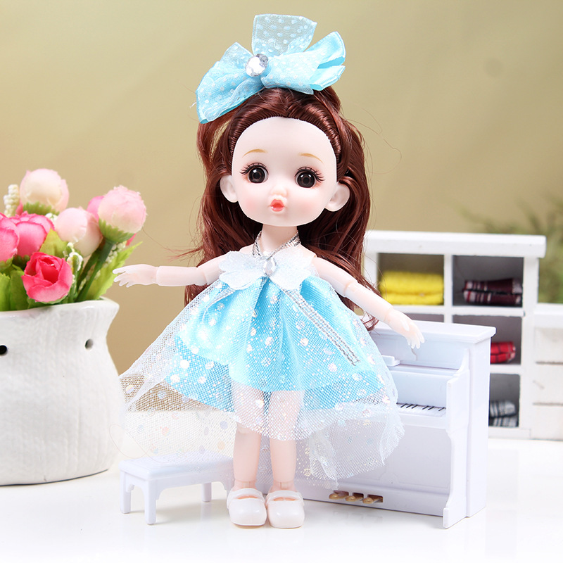17cm BJD Doll Girl DIY Dressing Princess Toy Adjustable 13 Joint Doll Girl Toy Set Simulated Princess Changing Toys Girls Gifts