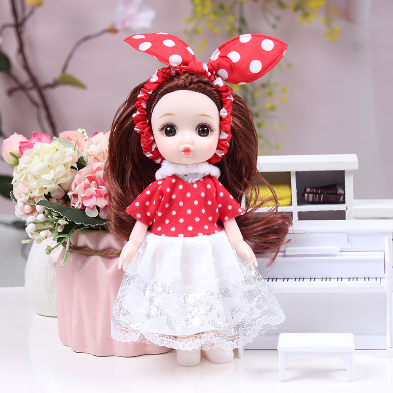 17cm BJD Doll Girl DIY Dressing Princess Toy Adjustable 13 Joint Doll Girl Toy Set Simulated Princess Changing Toys Girls Gifts