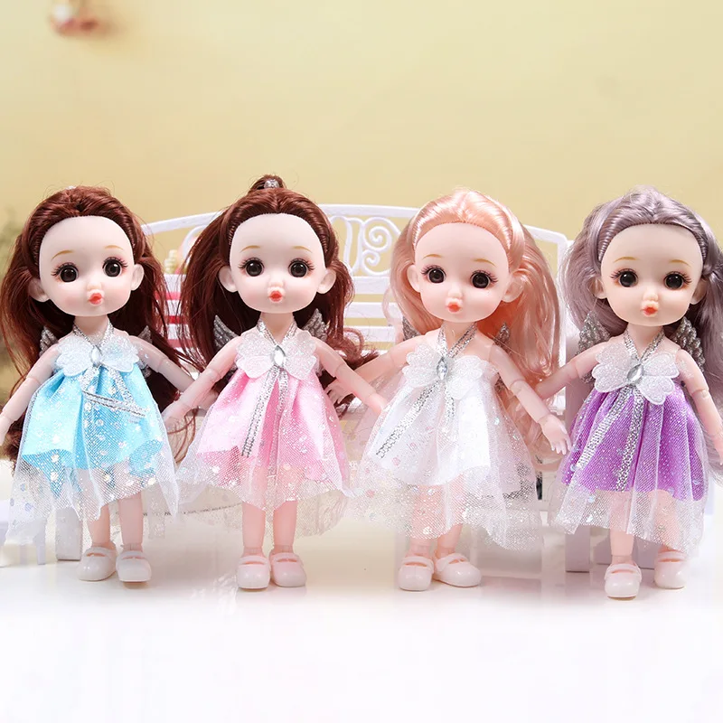 17cm BJD Doll Girl DIY Dressing Princess Toy Adjustable 13 Joint Doll Girl Toy Set Simulated Princess Changing Toys Girls Gifts