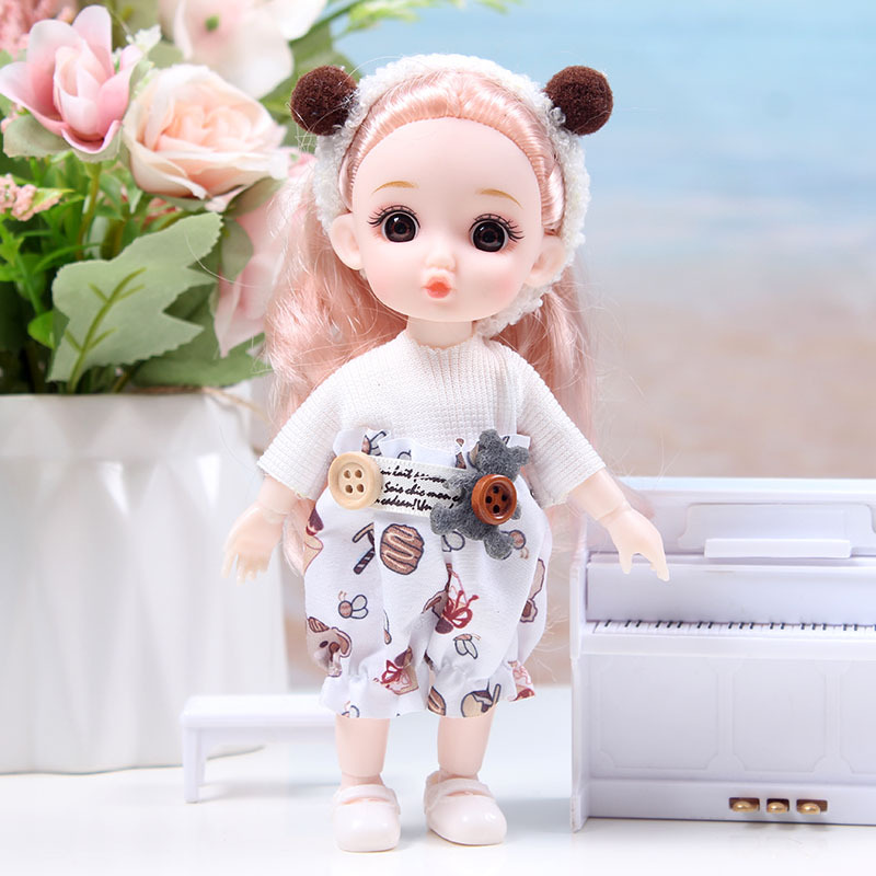 17cm BJD Doll Girl DIY Dressing Princess Toy Adjustable 13 Joint Doll Girl Toy Set Simulated Princess Changing Toys Girls Gifts