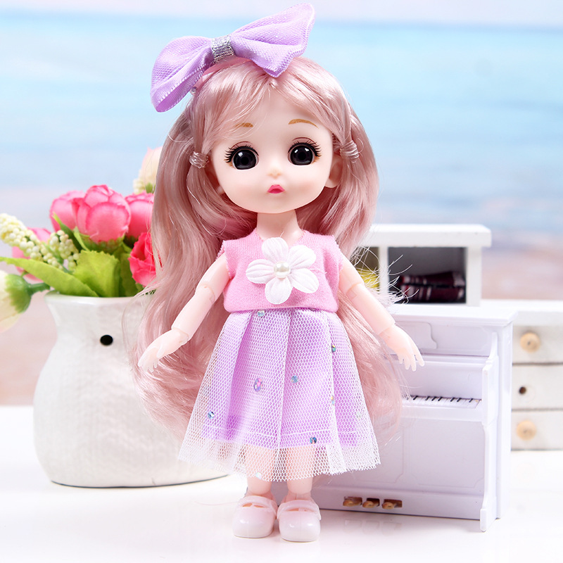 17cm BJD Doll Girl DIY Dressing Princess Toy Adjustable 13 Joint Doll Girl Toy Set Simulated Princess Changing Toys Girls Gifts