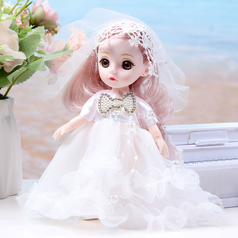 17cm BJD Doll Girl DIY Dressing Princess Toy Adjustable 13 Joint Doll Girl Toy Set Simulated Princess Changing Toys Girls Gifts