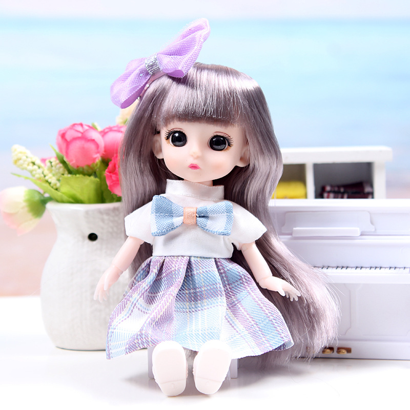 17cm BJD Doll Girl DIY Dressing Princess Toy Adjustable 13 Joint Doll Girl Toy Set Simulated Princess Changing Toys Girls Gifts