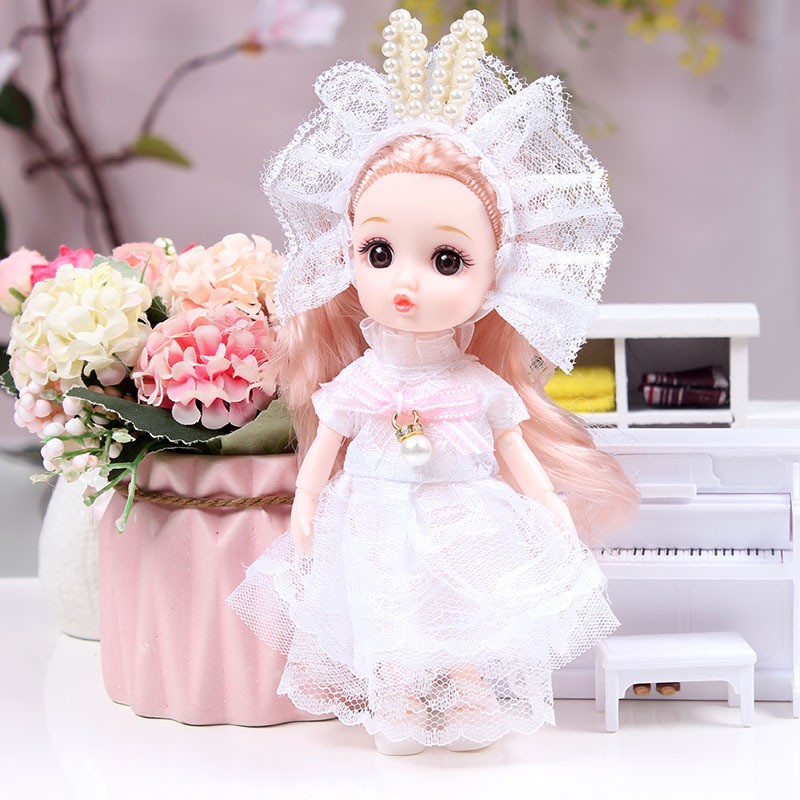 17cm BJD Doll Girl DIY Dressing Princess Toy Adjustable 13 Joint Doll Girl Toy Set Simulated Princess Changing Toys Girls Gifts
