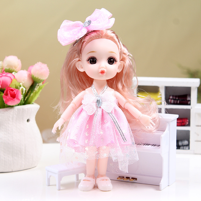 17cm BJD Doll Girl DIY Dressing Princess Toy Adjustable 13 Joint Doll Girl Toy Set Simulated Princess Changing Toys Girls Gifts