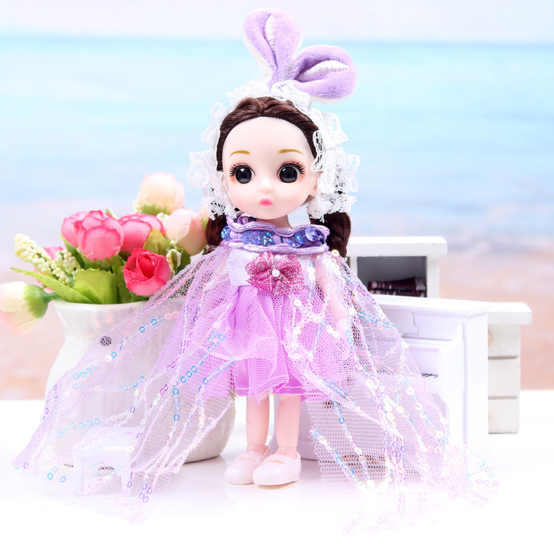 17cm BJD Doll Girl DIY Dressing Princess Toy Adjustable 13 Joint Doll Girl Toy Set Simulated Princess Changing Toys Girls Gifts