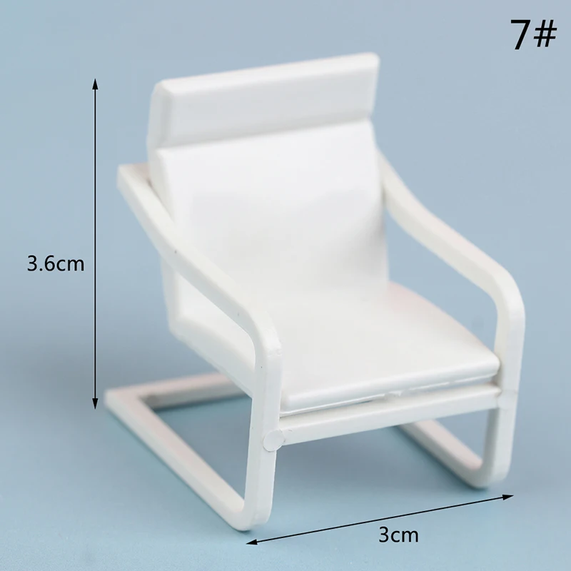 1:20 Dollhouse Simulation Small Sofa Stool Chair Furniture Model Toys Doll House Decor Furniture Toys Dollhouse Accessories
