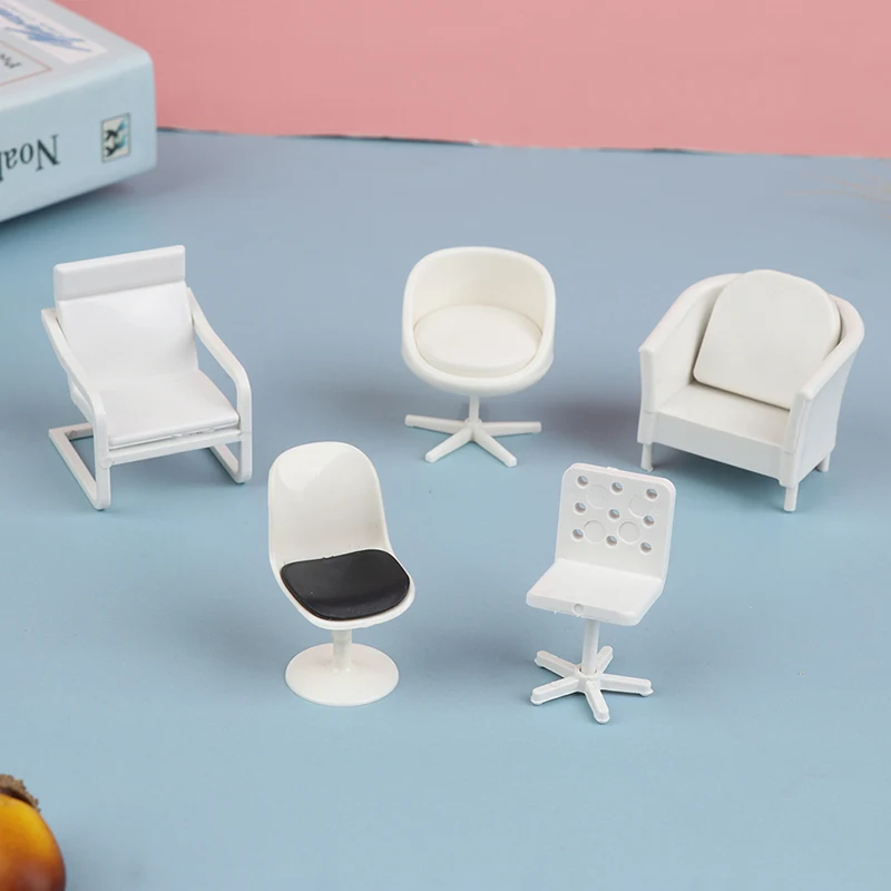 1:20 Dollhouse Simulation Small Sofa Stool Chair Furniture Model Toys Doll House Decor Furniture Toys Dollhouse Accessories