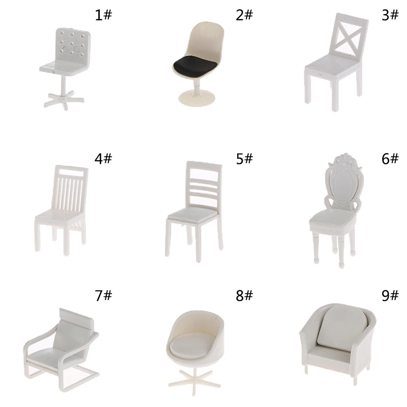 1:20 Dollhouse Simulation Small Sofa Stool Chair Furniture Model Toys Doll House Decor Furniture Toys Dollhouse Accessories