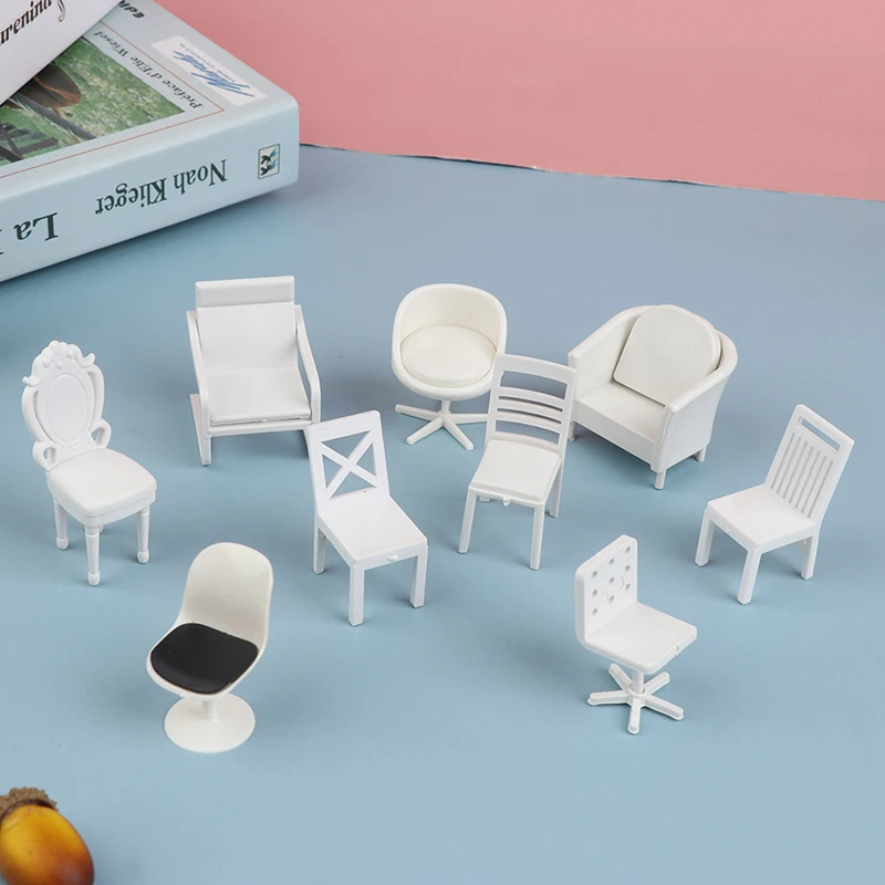 1:20 Dollhouse Simulation Small Sofa Stool Chair Furniture Model Toys Doll House Decor Furniture Toys Dollhouse Accessories