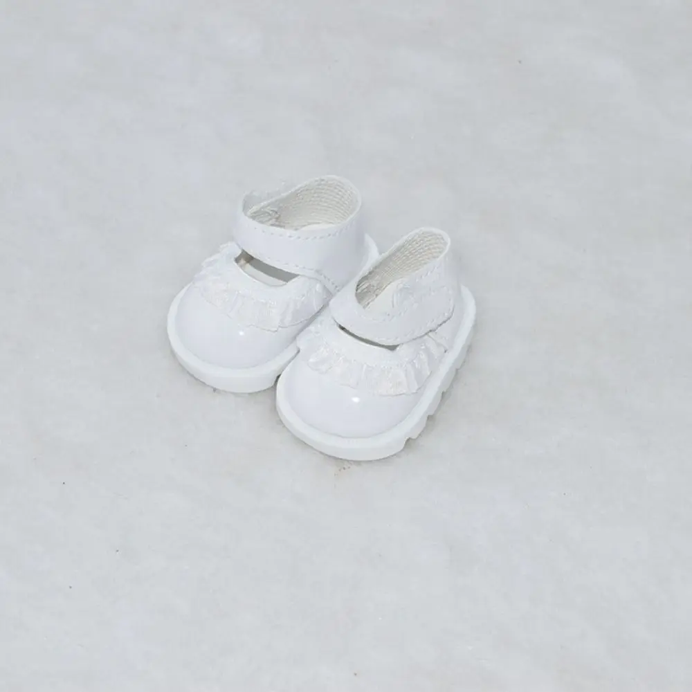 20cm Doll Shoes Doll Lace Leather Shoes Adhesive Shoes Mini Shoes Doll Replacement Dressing DIY Doll Accessories
