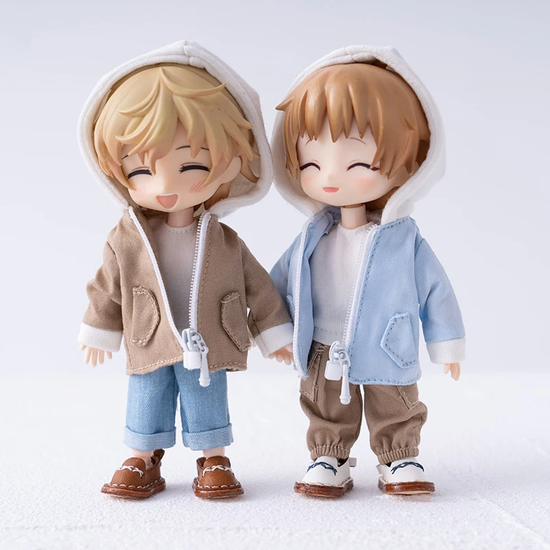 Ob11 Doll Clothing Obitsu11 Casual Hooded Jacket Trench Coat or Casual Pants for Gsc, Ymy Body, Ufdoll, P9, 1/12bjd Accessories