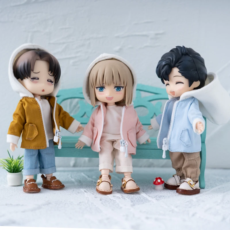 Ob11 Doll Clothing Obitsu11 Casual Hooded Jacket Trench Coat or Casual Pants for Gsc, Ymy Body, Ufdoll, P9, 1/12bjd Accessories