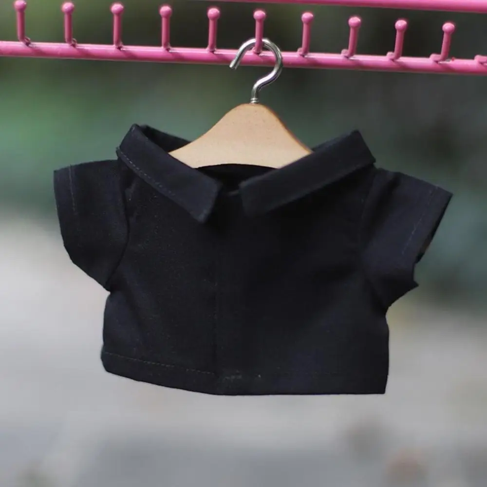 10/20cm Doll Clothes Versatile Tops Lapel Shirt Fashion Stripe Blouse For Cotton Stuffed Dolls Toys Accessories Idol Doll Outfit