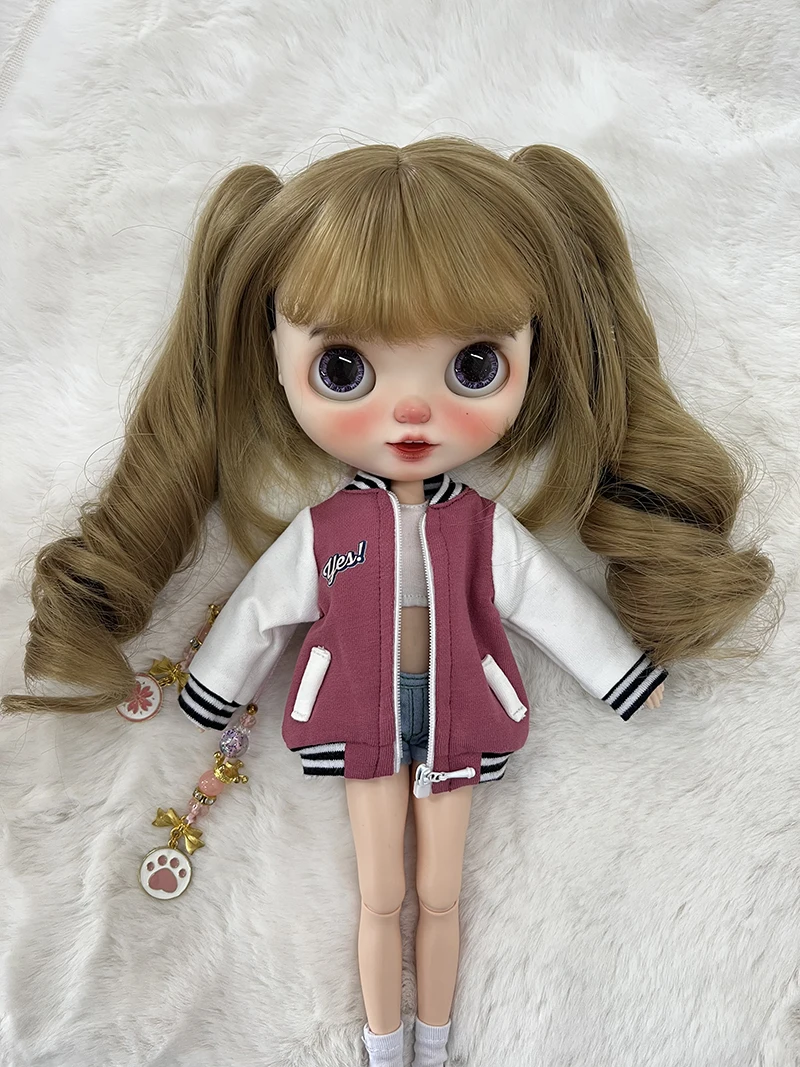 Blyth Clothing Fashion Jacket Casual Jacket Baseball Coat for Azone OB22 OB24 YMY Body Licca Ob27 YMY Doll Accessories